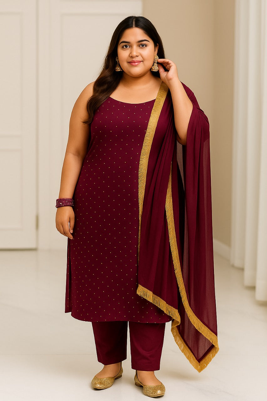 Fox Georgette Suit