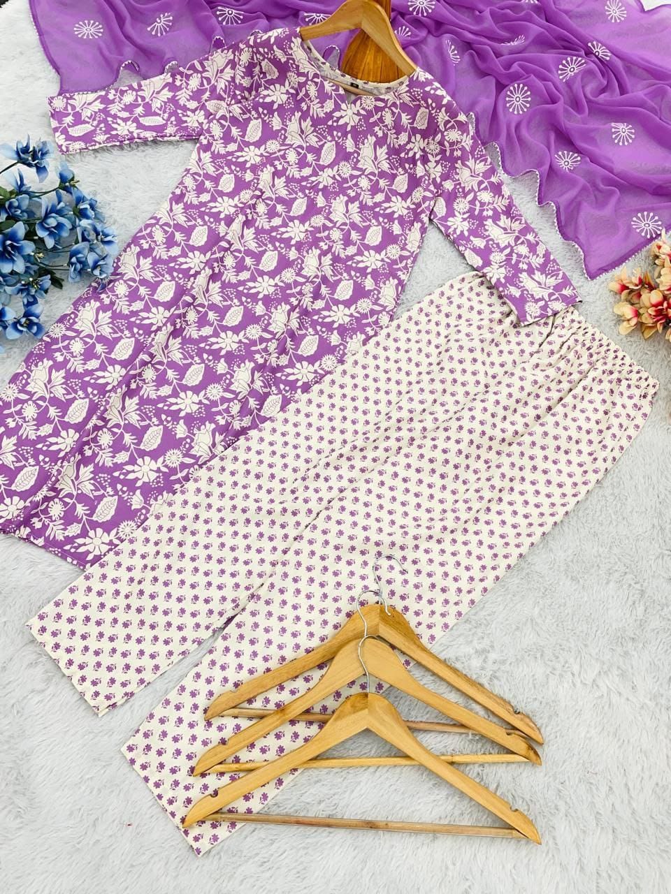 Printed Kurti Set