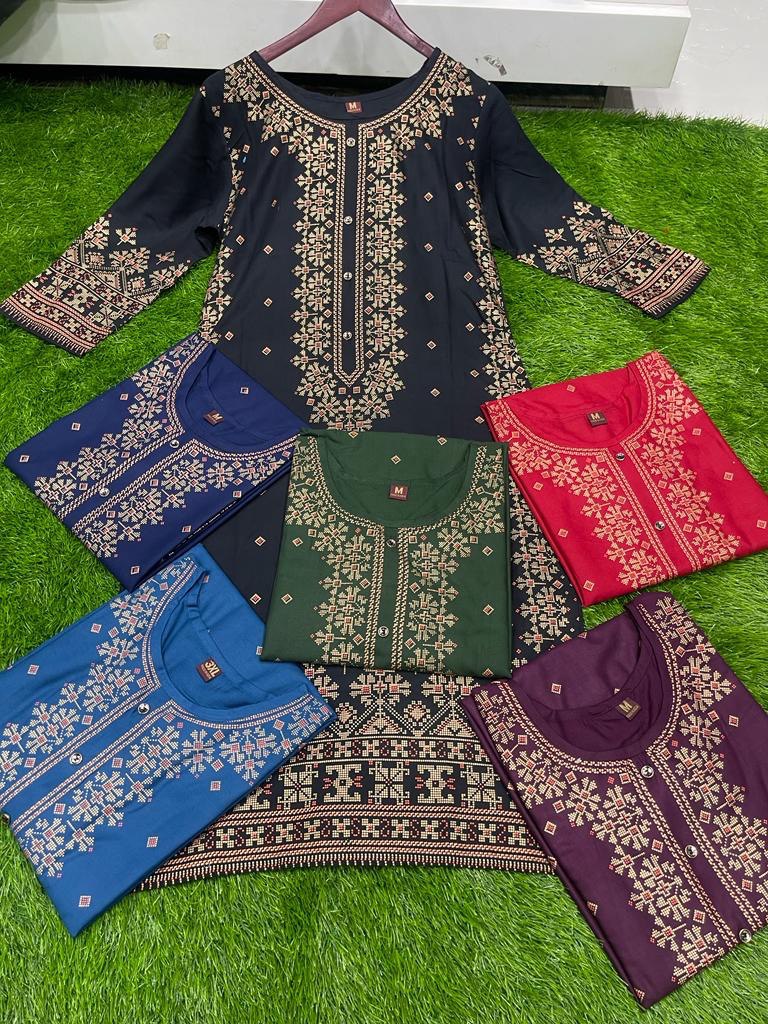 Heavy Reyon Kurti Plazzo Set