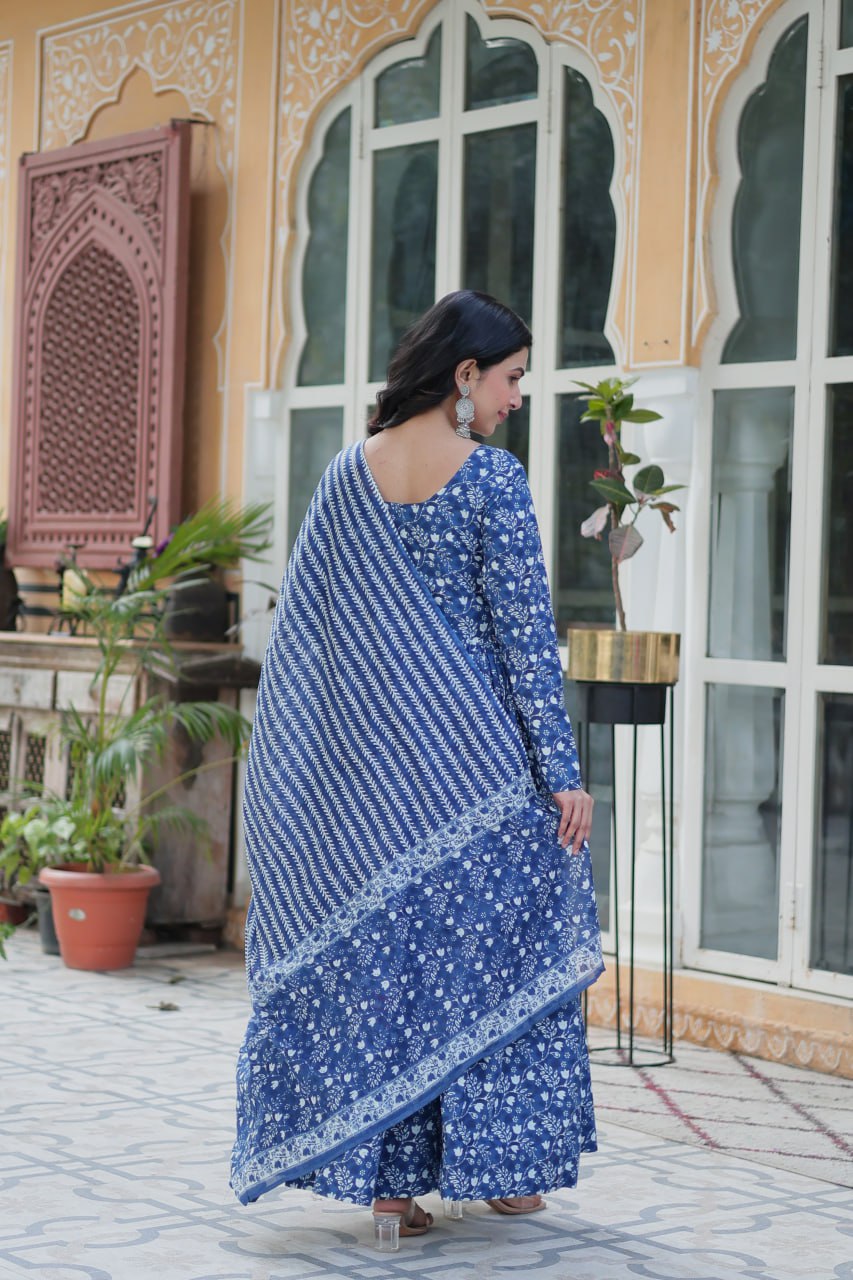 Pure Cotton Kurti Dupatta Set