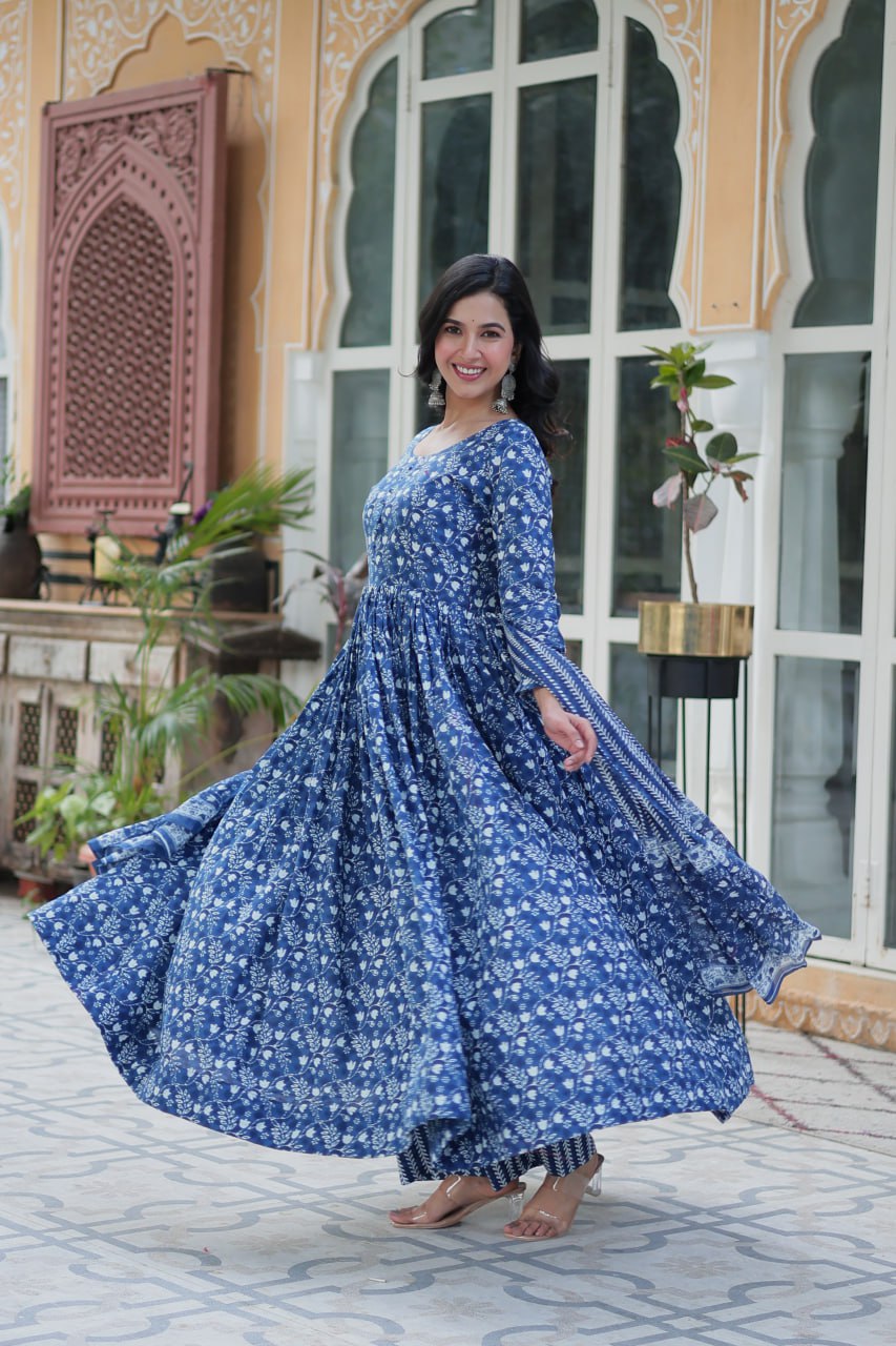 Pure Cotton Kurti Dupatta Set