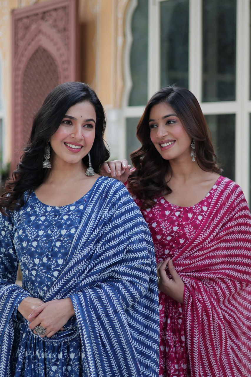 Pure Cotton Kurti Dupatta Set
