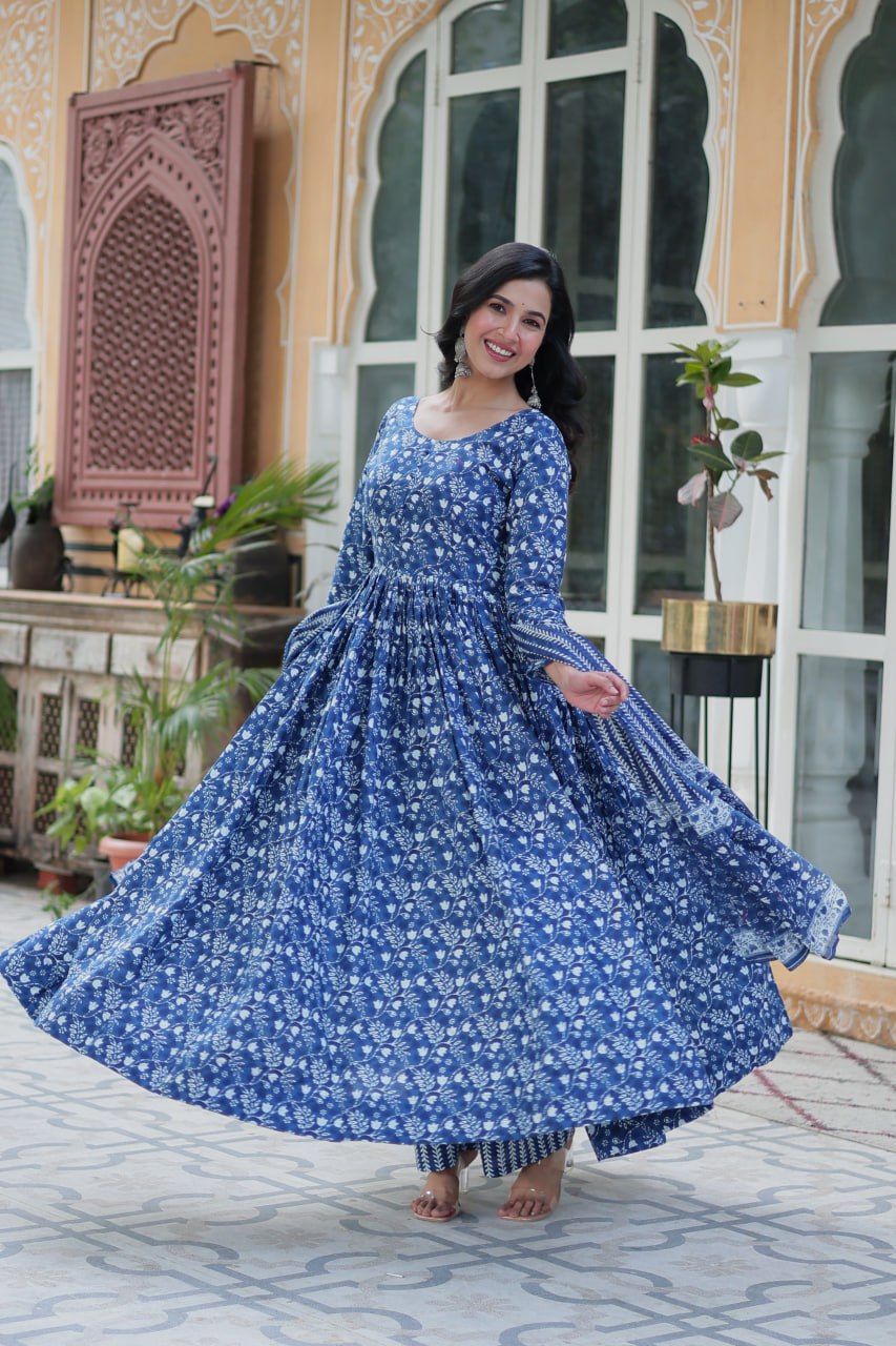 Pure Cotton Kurti Dupatta Set