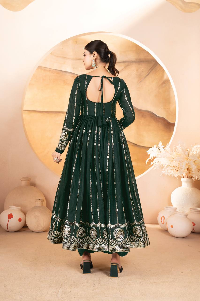 MAHEK’S DESIGNER ANARKALI SUIT SET