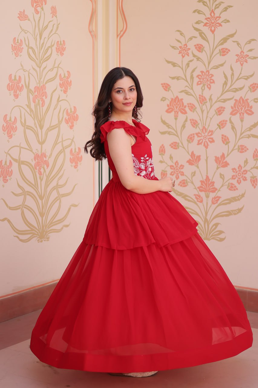 Anaya Peplum Style Designer Gown