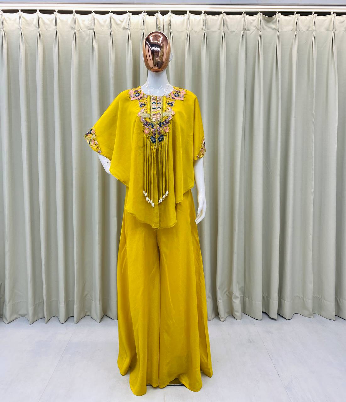 NEW TRENDY THREE PIECE INDO WESTERN SET