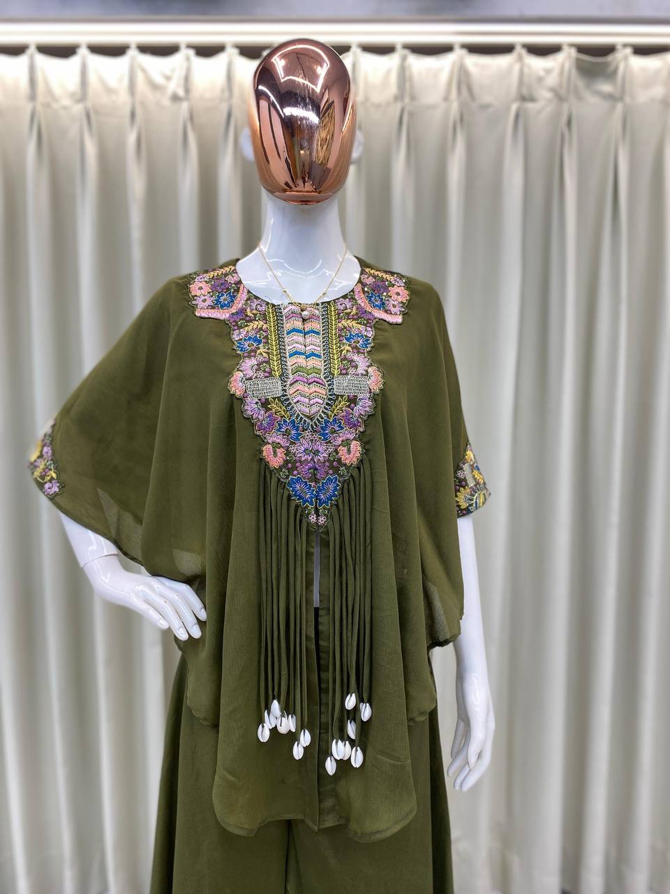 NEW TRENDY THREE PIECE INDO WESTERN SET