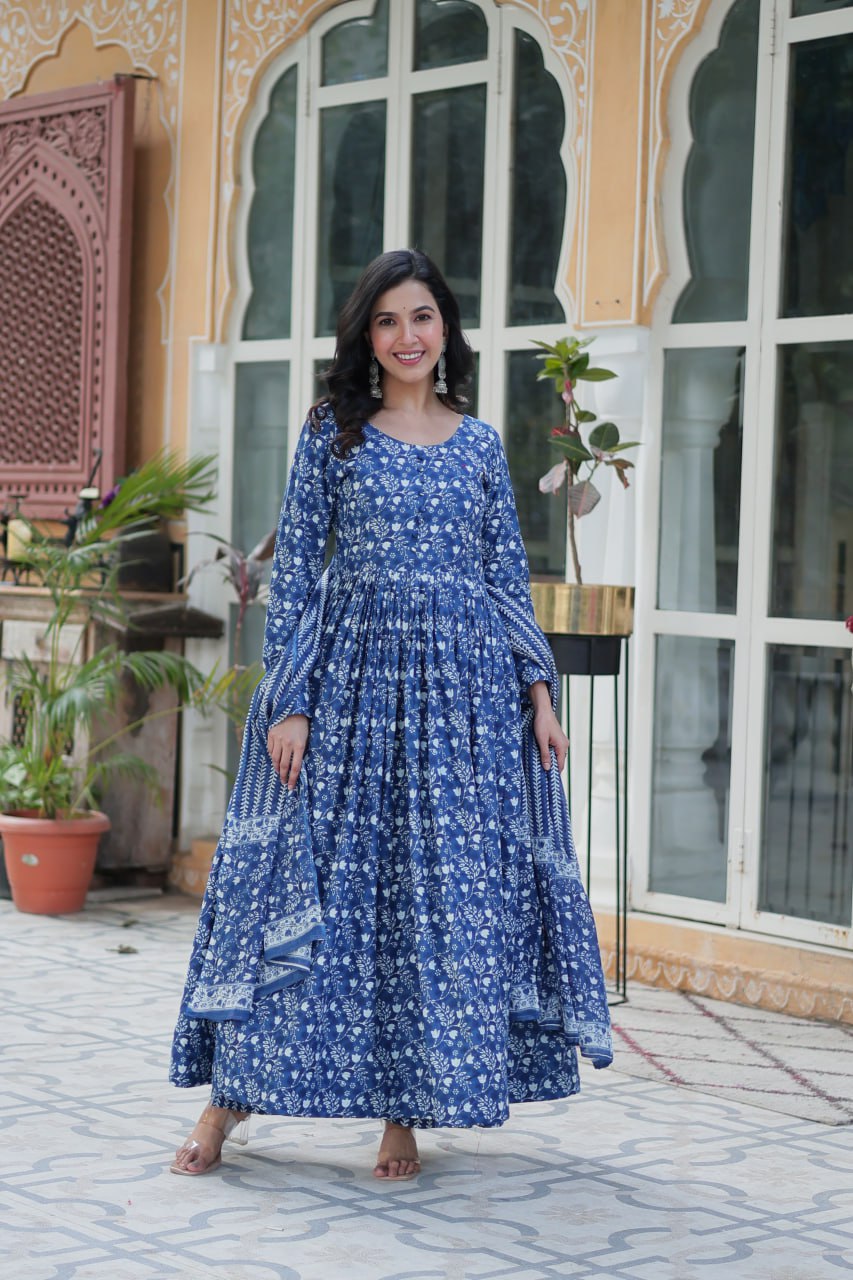 Pure Cotton Kurti Dupatta Set