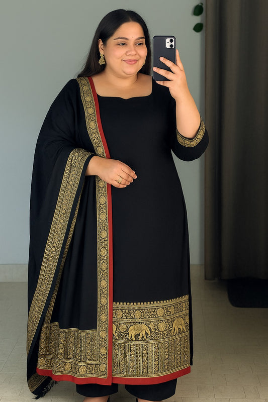 Vichitra Silk Zari Suit