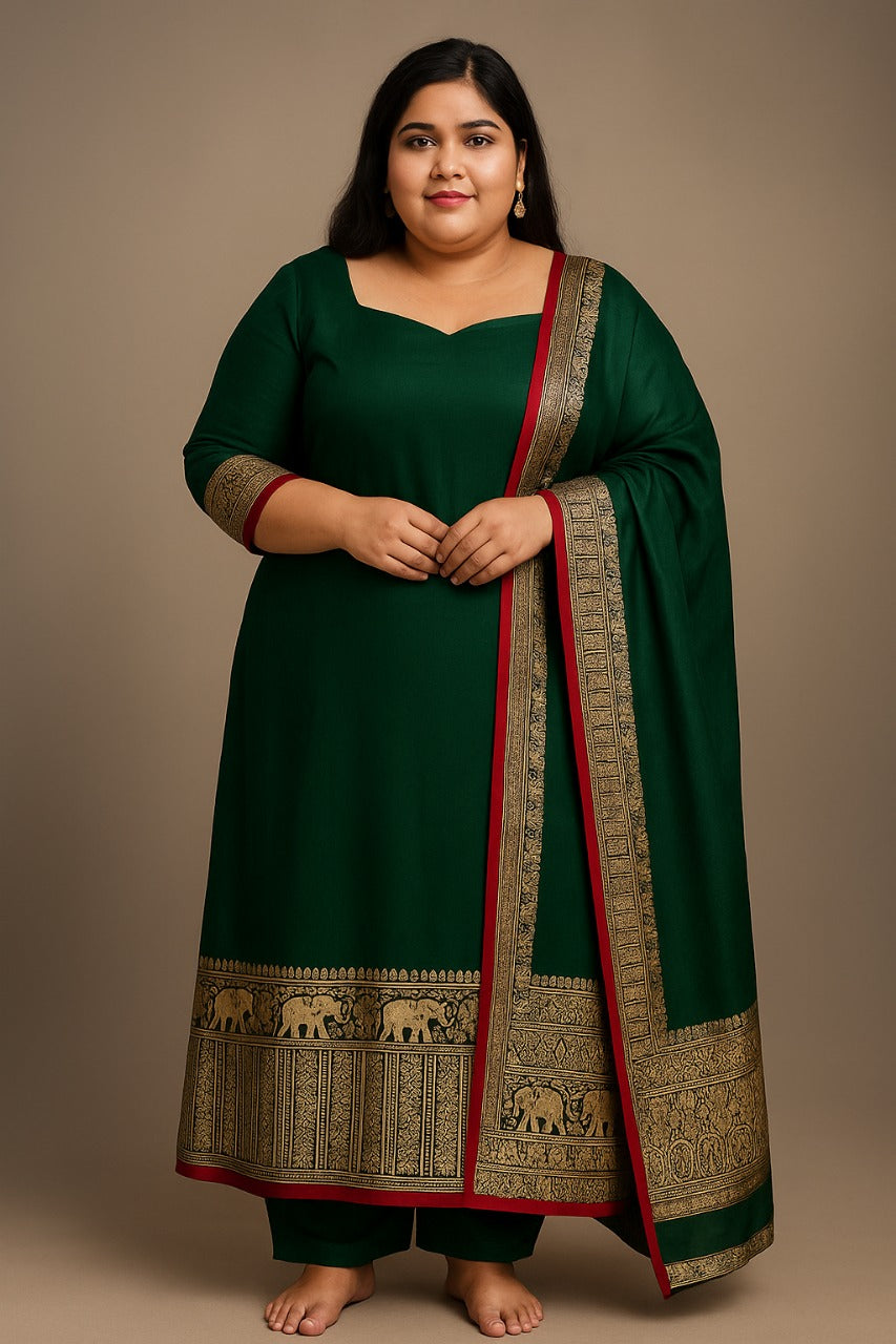 Vichitra Silk Zari Suit