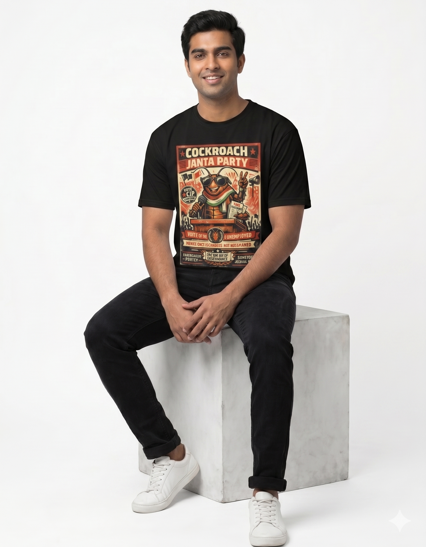 👕 CJP (Cockroach Janta Party) Quirky Oversized Tee