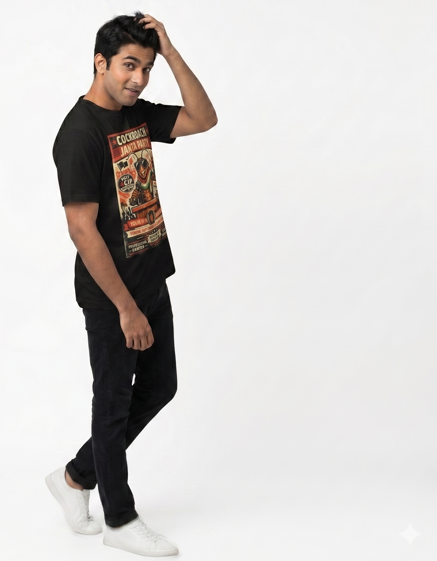👕 CJP (Cockroach Janta Party) Quirky Oversized Tee
