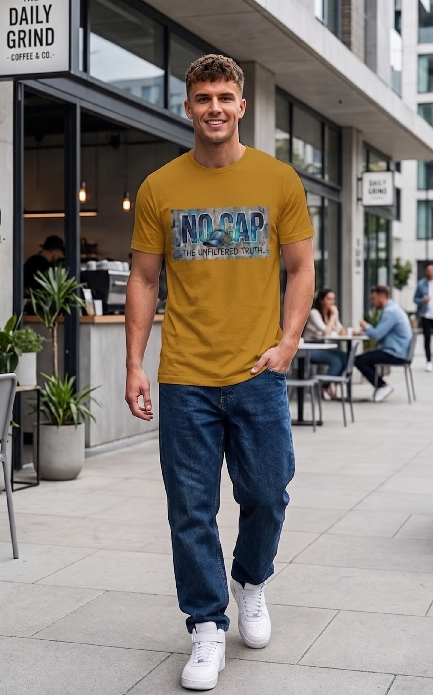🧢 The "No Cap" Regular Fit Tee