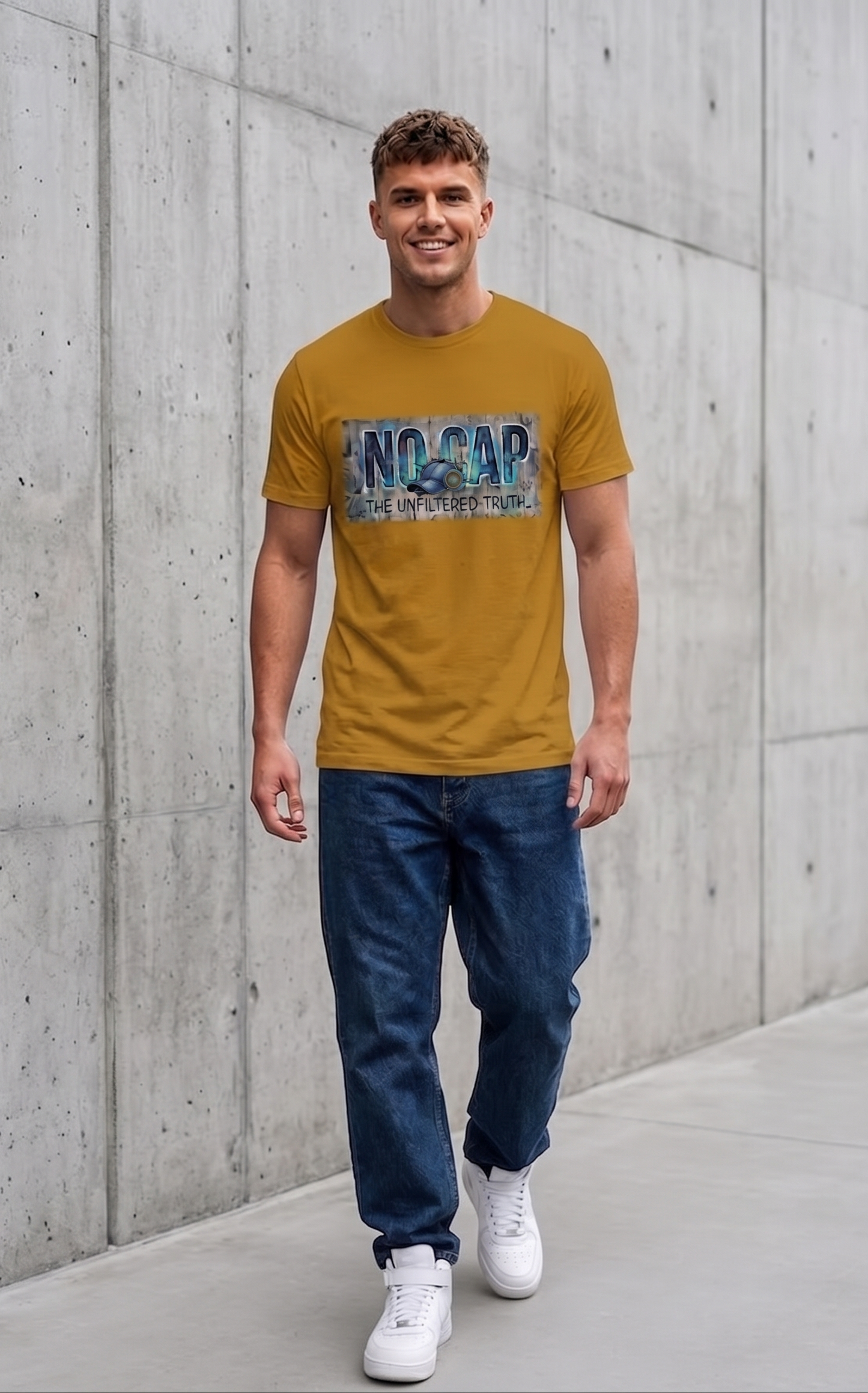 🧢 The "No Cap" Regular Fit Tee