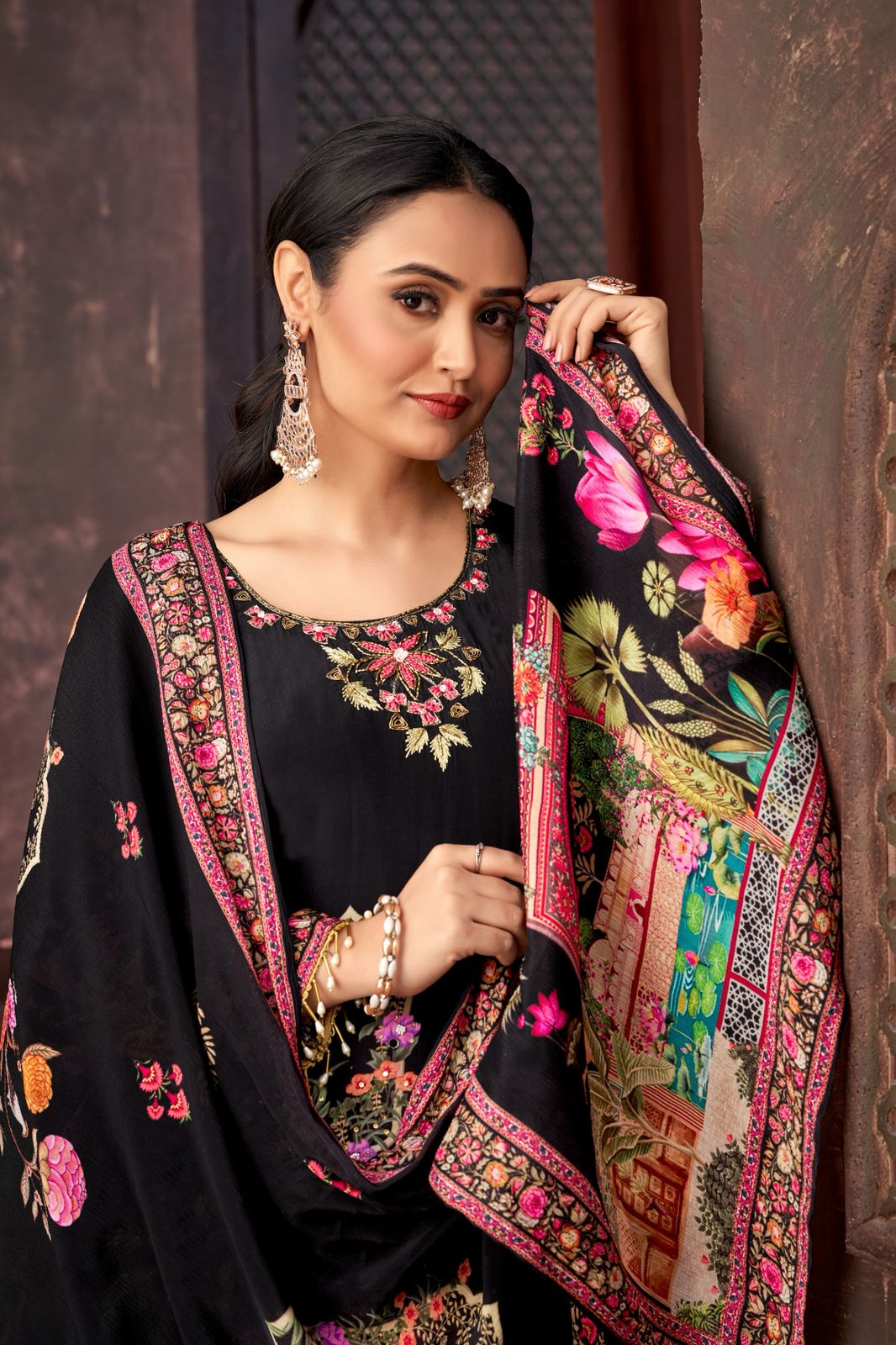 Designer Faux Georgette Digital Print Salwar Suit