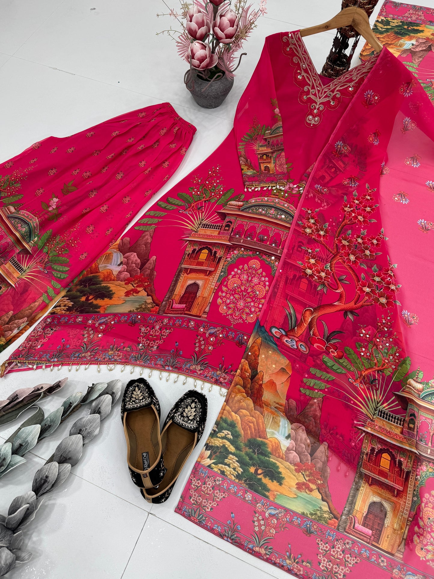 Designer Faux Georgette Digital Print Salwar Suit