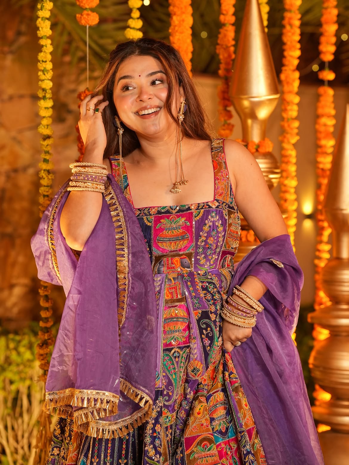 Ruhvanya Festive & Reception Wear Heavy Silk Maxi Set