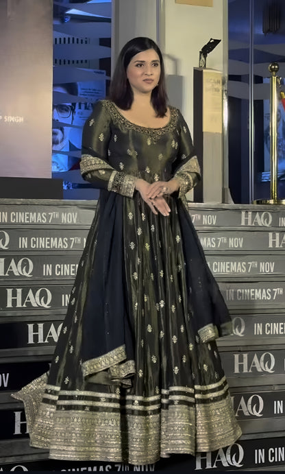 Designer Dark Green Heavy Flared Anarkali Suit