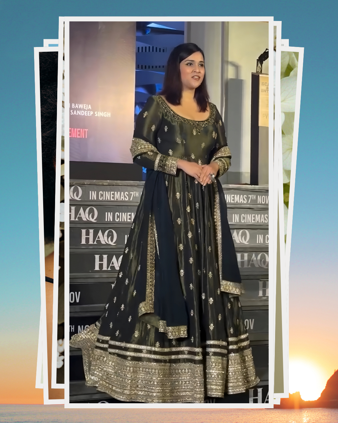 Designer Dark Green Heavy Flared Anarkali Suit