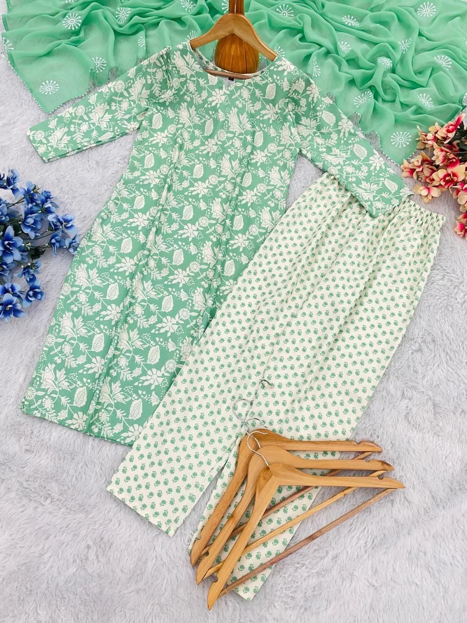 Printed Kurti Set