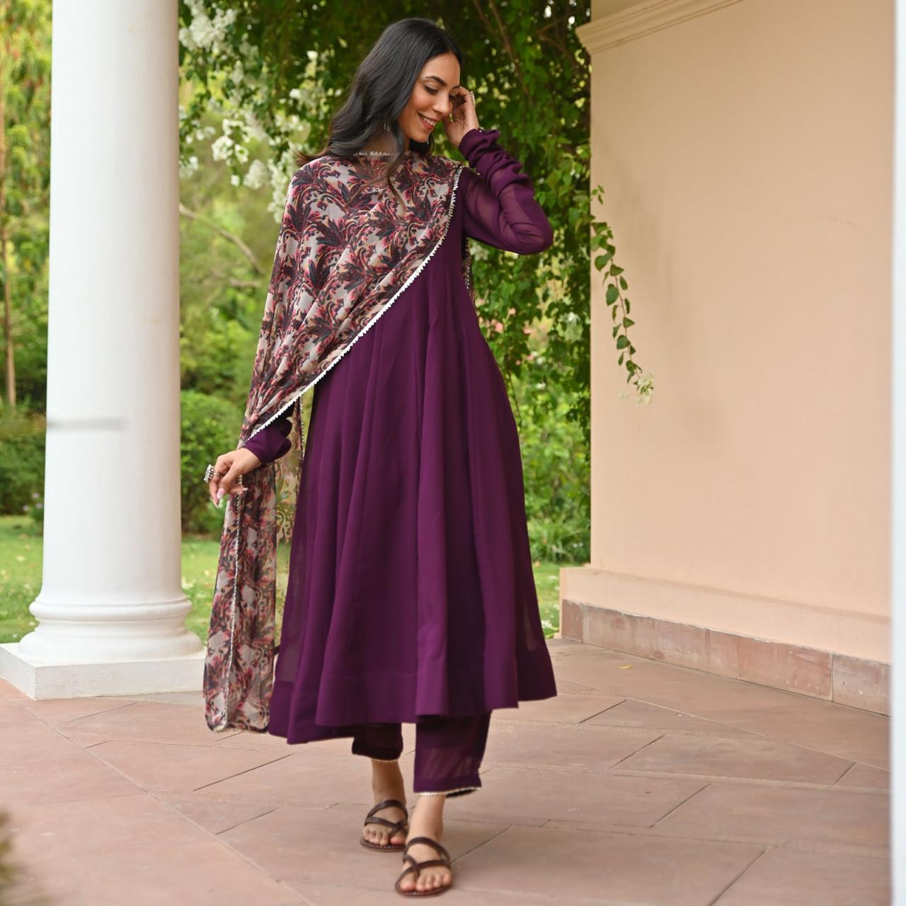 Fox Georgette Digital Print Suit