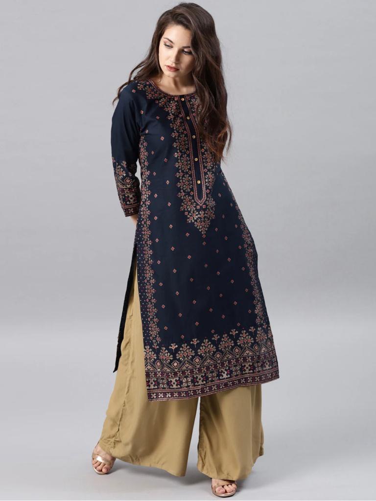 Heavy Reyon Kurti Plazzo Set