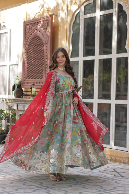 Alia Cut Russian Silk Gown