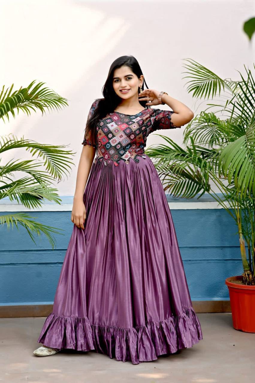 PoshPrint Chinnon Gown