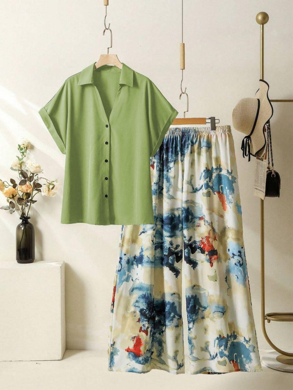 Stylish Reyon Top with Fancy Lycra Plazzo Set