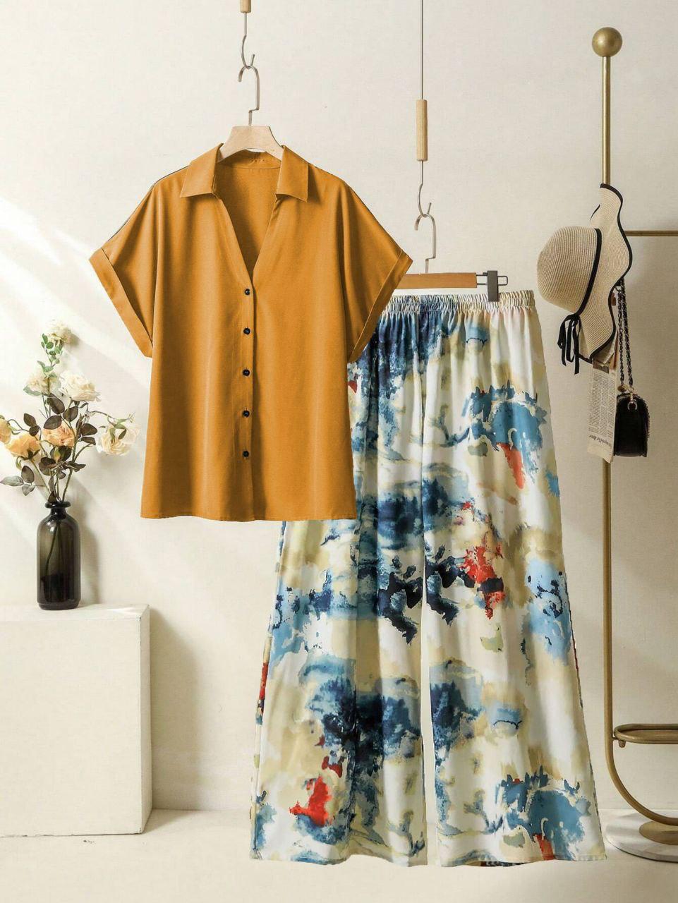 Stylish Reyon Top with Fancy Lycra Plazzo Set
