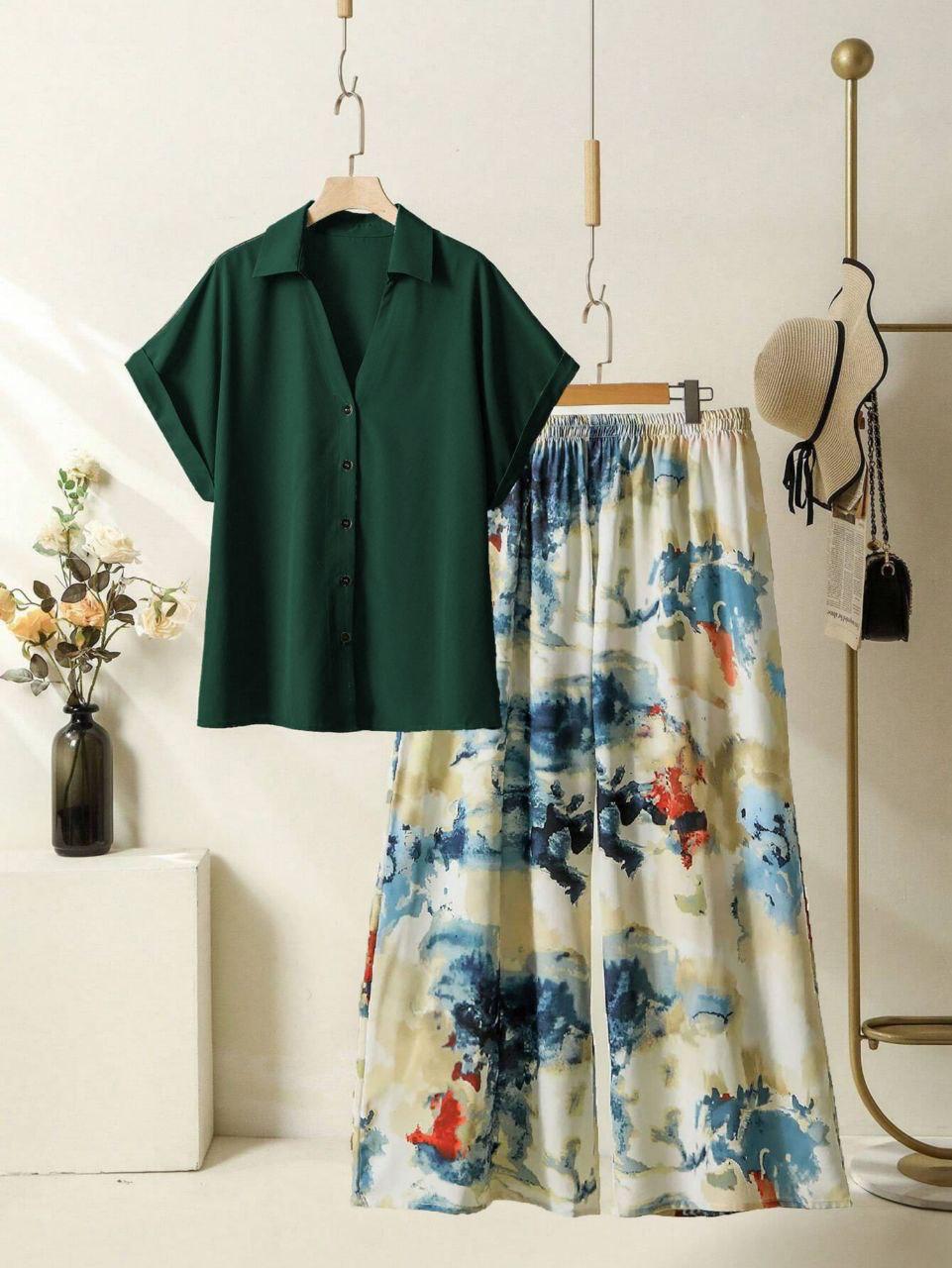 Stylish Reyon Top with Fancy Lycra Plazzo Set