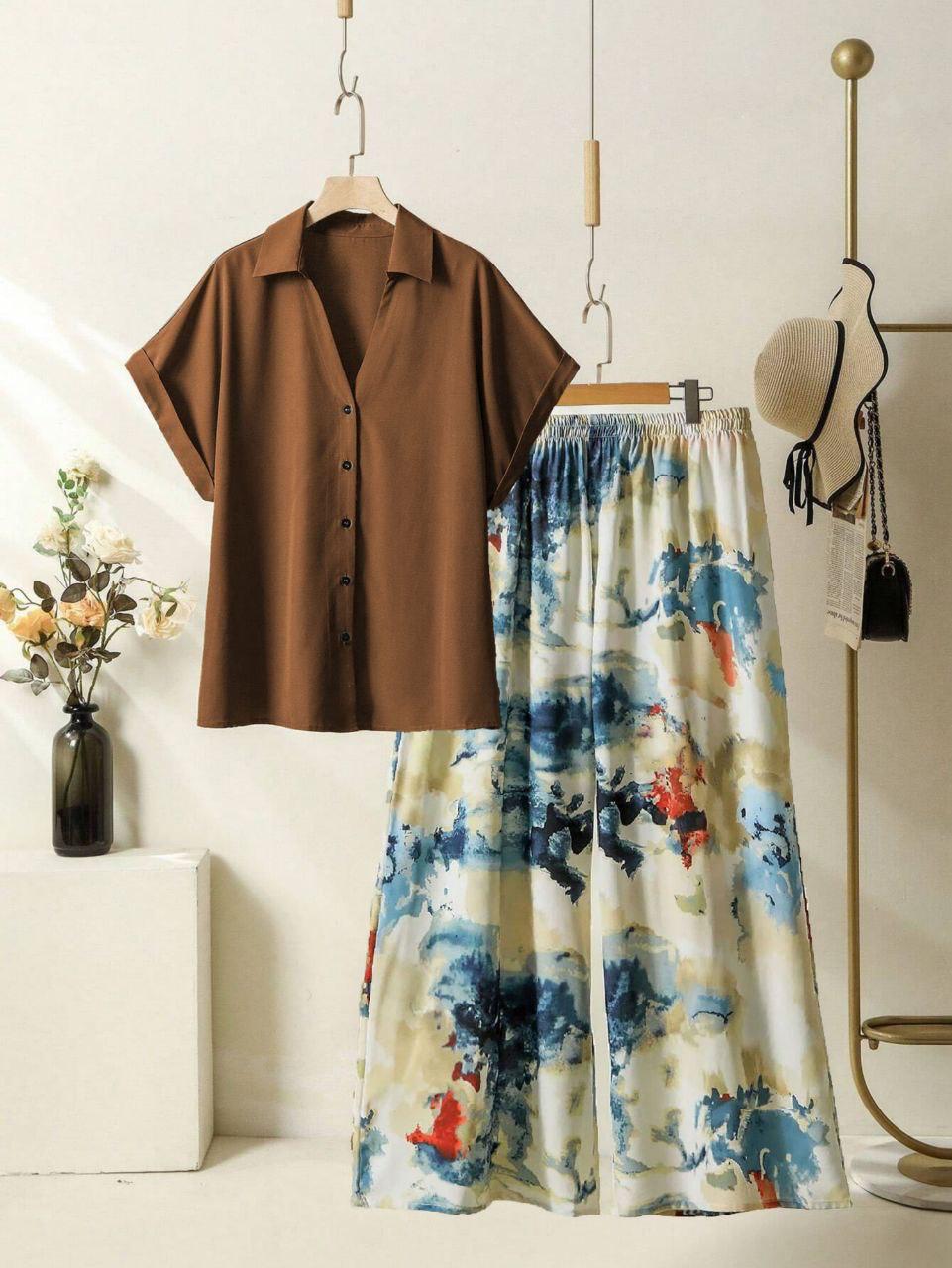 Stylish Reyon Top with Fancy Lycra Plazzo Set