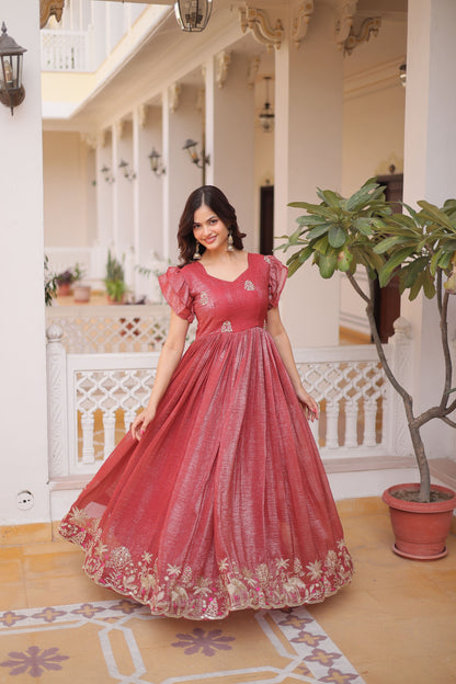 Royal Diva Embroidered Gown