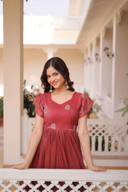Royal Diva Embroidered Gown