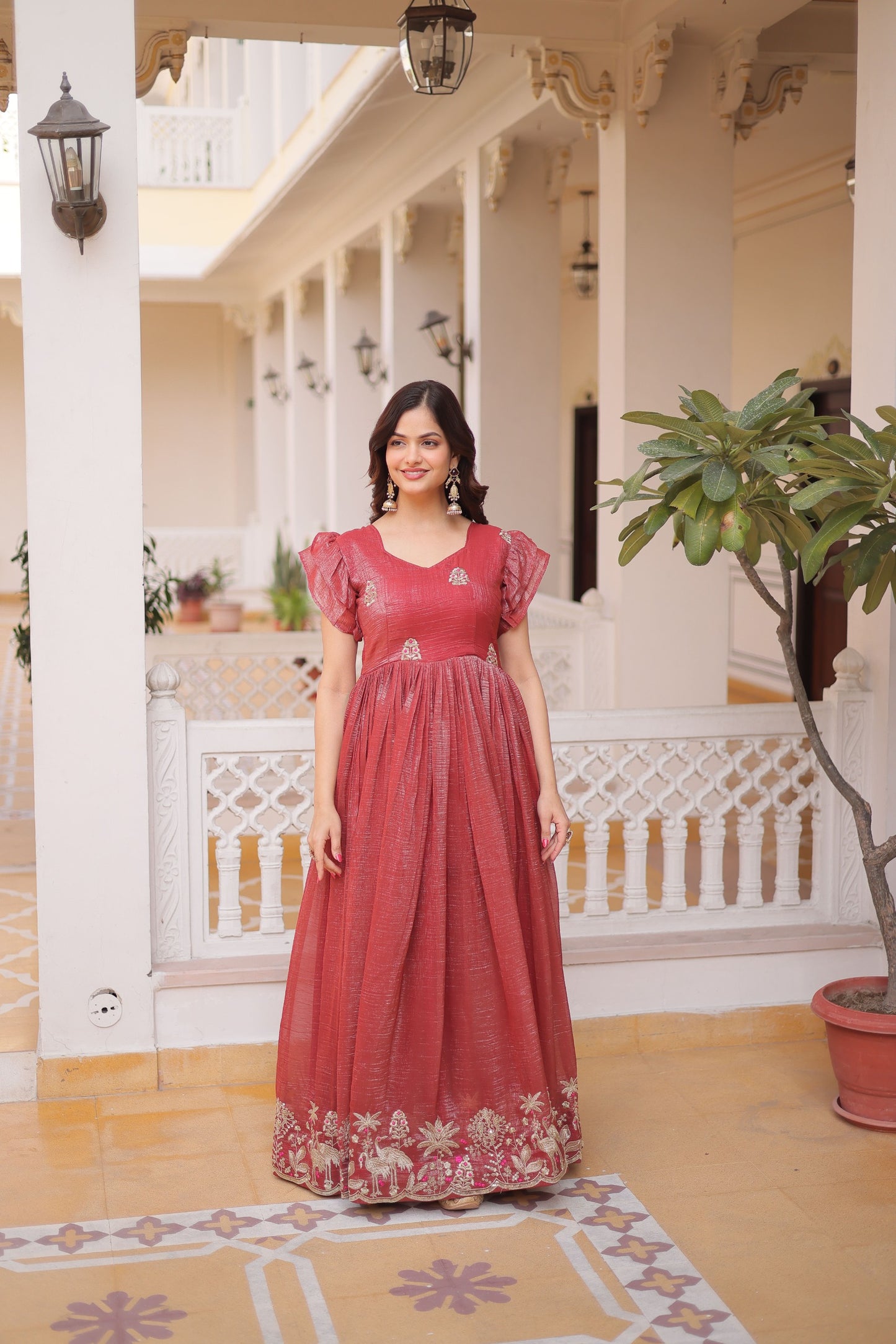 Royal Diva Embroidered Gown