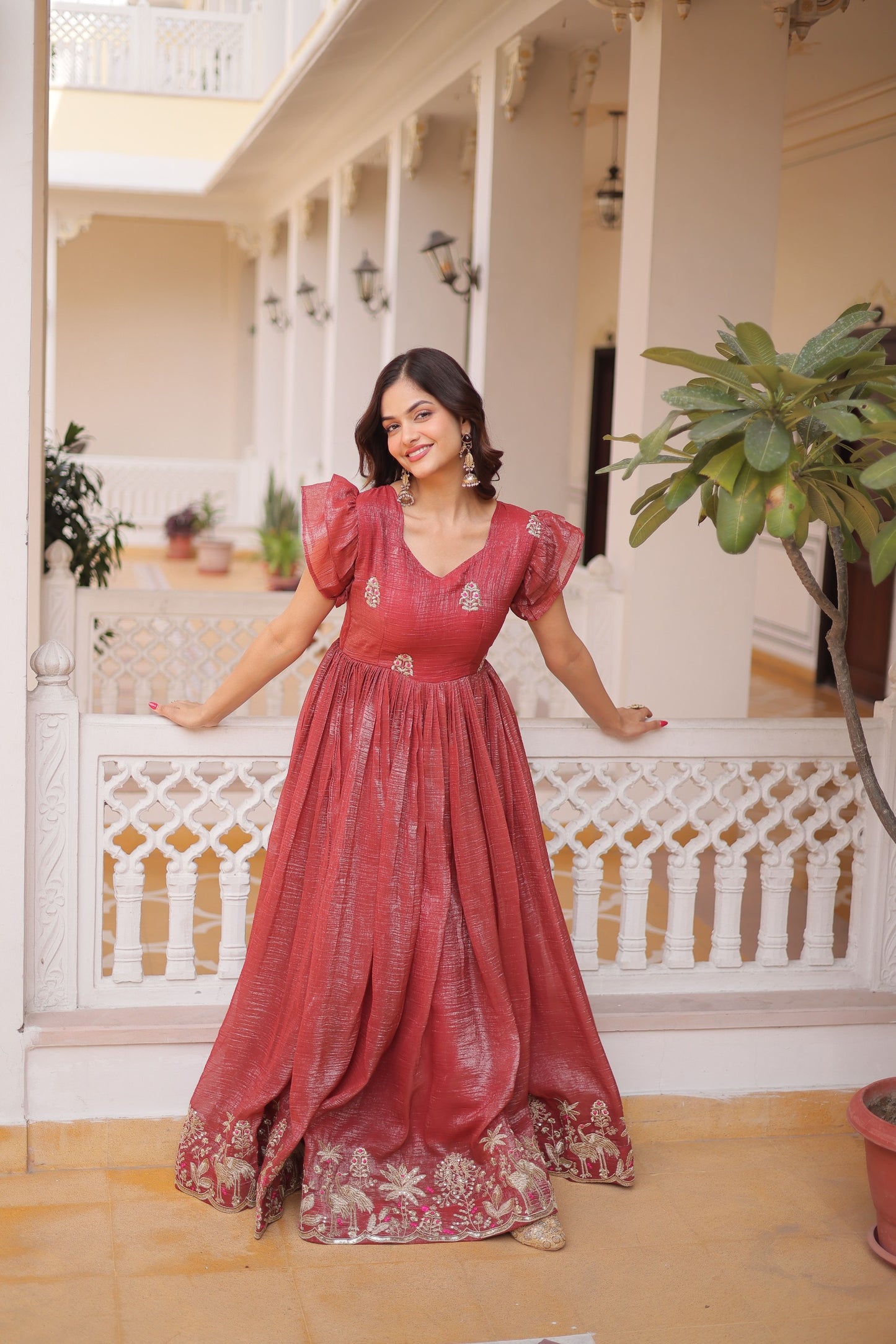 Royal Diva Embroidered Gown