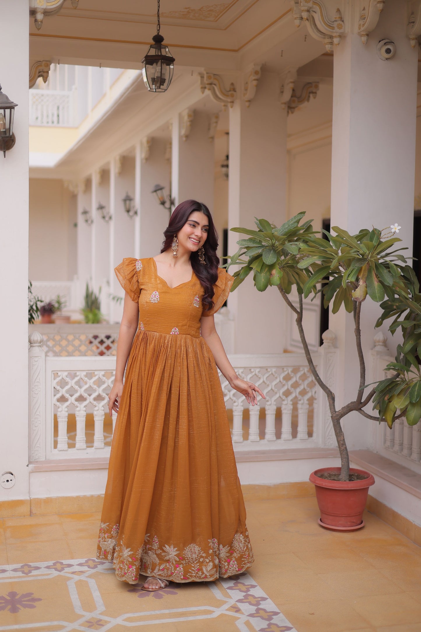 Royal Diva Embroidered Gown