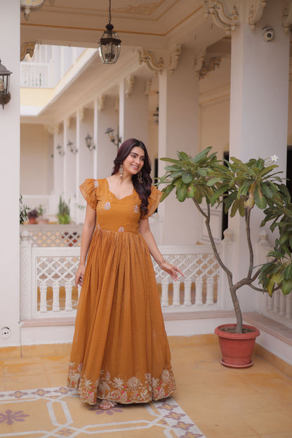 Royal Diva Embroidered Gown
