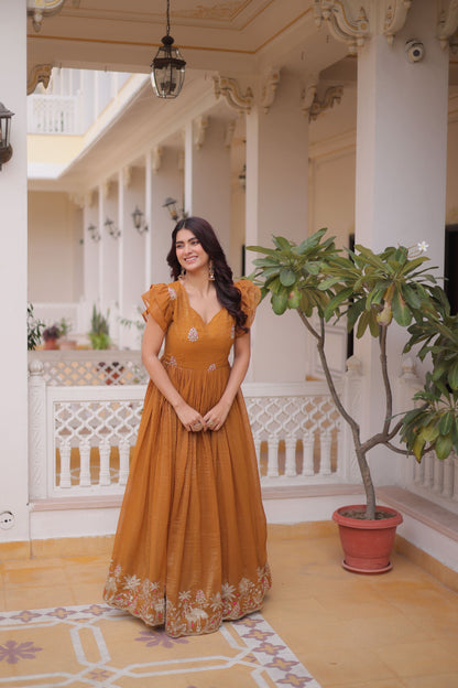 Royal Diva Embroidered Gown