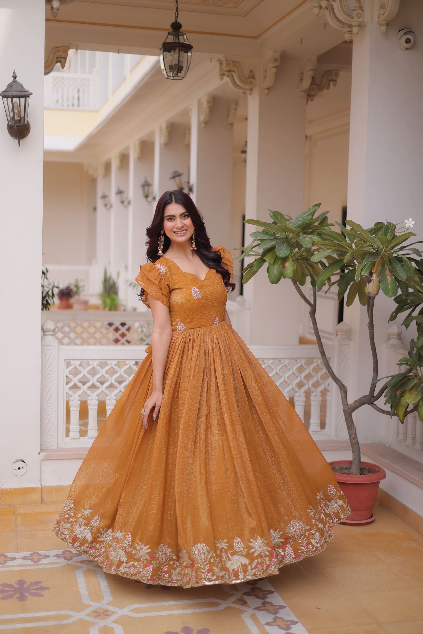 Royal Diva Embroidered Gown