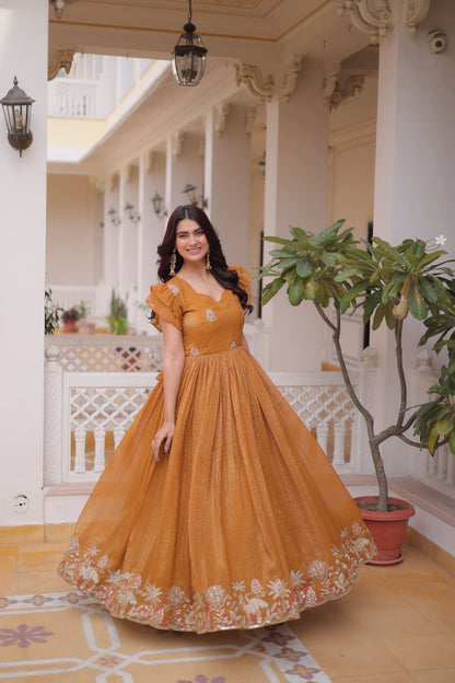 Royal Diva Embroidered Gown