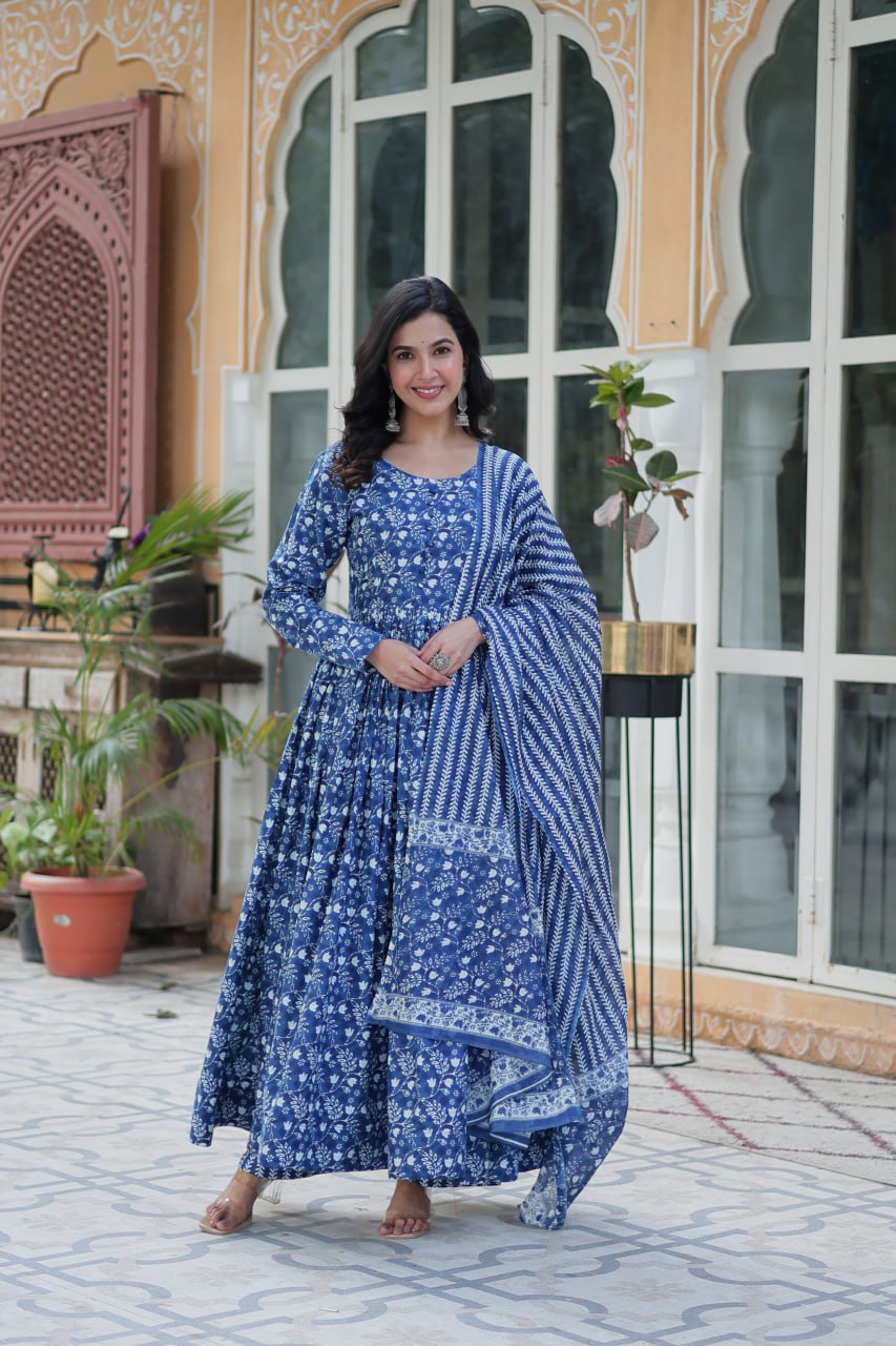 Pure Cotton Kurti  Dupatta Set