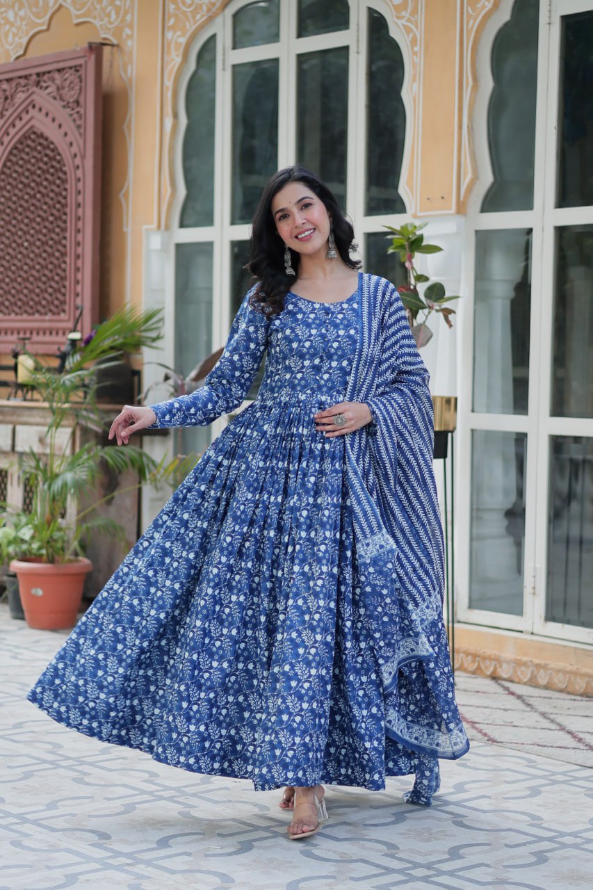 Pure Cotton Kurti  Dupatta Set