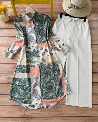 Picnic Glow  Kurti + Plazzo