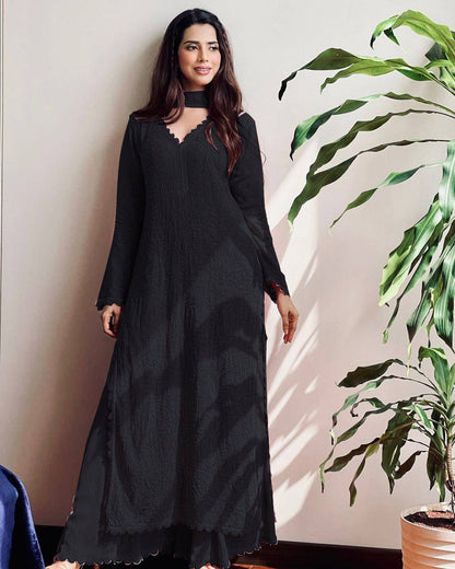 Trending Faux Georgette Embroidered Set – Stylish and Comfortable for Daily Wear