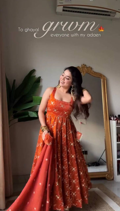 Rivanya Premium Vichitra Royal Elegant Suit Set