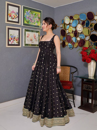 Aahnika Black Premium Royal Elegant Suit Set