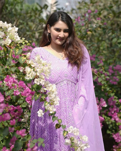 KIARA’S PURPLE COLOURED PREMIUM QUALITY ANARKALI SUIT SET