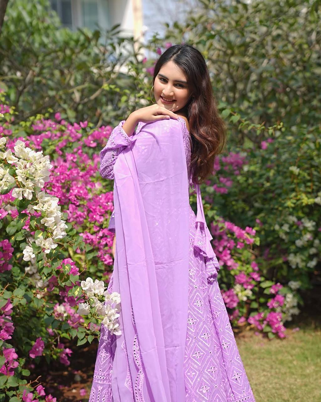 KIARA’S PURPLE COLOURED PREMIUM QUALITY ANARKALI SUIT SET