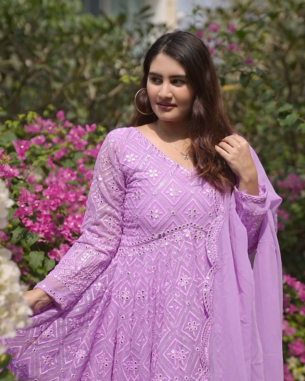KIARA’S PURPLE COLOURED PREMIUM QUALITY ANARKALI SUIT SET